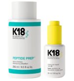 K18 Detox Shampoo & Hair Oil Bundle - Color Safe Detox Clarifying Shampoo (8.5oz) to remove build up, and Weightless Hair Strengthening Oil (30ml)