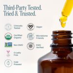 Cliganic Organic Jojoba Oil, 100% Pure (4oz) | Moisturizing for Face, Hair, Skin & Nails | Natural Cold Pressed Hexane Free | Base Carrier Oil - Image 6