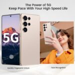 I25 Ultra Flagship Killer Smartphone - Snapdragon 8 Gen 3, 16GB+512GB, Massive 6.99" FHD+ Display, 108MP+68MP Pro Cam, 7000mAh 2-Day Battery, Android 14, Includes Stylus Pen (Desert Titanium) - Image 4