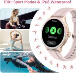 YMZ Smart Watch for Men Women, 1.27" HD Touchscreen Fitness Tracker, Bluetooth Calling, 100+ Sports Modes, Sleep Monitor, IP68 Waterproof, Compatible with Android & iOS - Image 4