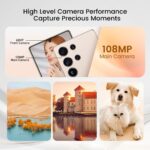 I25 Ultra Flagship Killer Smartphone - Snapdragon 8 Gen 3, 16GB+512GB, Massive 6.99" FHD+ Display, 108MP+68MP Pro Cam, 7000mAh 2-Day Battery, Android 14, Includes Stylus Pen (Desert Titanium) - Image 5