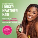 Mielle Organics Rosemary & Mint Hair Oil - Strengthening Biotin Oil Infused Frizzy & Damaged Hair Care - Split Ends & Dry Scalp Treatment to Support Longer, Healthier Strands, 2oz - Image 2