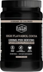 Black Forest High Flavanol Cocoa Powder (1200mg Flavanols & Flavonoids Supplements)10X More Flavanols (Epicatechin) Than Cocoa & 600mg of Epicatechin Supplement for Heart Health, Nitric Oxide & Energy