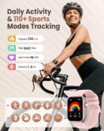 Smart Watches for Women (Android/iPhone), 1.83" HD Smart Watch with Calls/Messages/Notifications, Sleep/Heart Rate/SpO2/Blood Pressure Monitor, 110+ Sports Modes Fitness Tracker Watch, 1000mAh Battery - Image 5