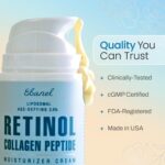 Ebanel Retinol Cream for Face 3.5 oz, Moisturizer with Collagen, Peptides, Ceramides, Hyaluronic Acid, Vitamin C & B5, Firming Anti Aging Face Cream for Wrinkles, Fine Lines, Dark Spots, Day & Night - Image 5