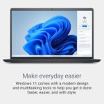 Dell 15 Laptop DC15255-15.6-inch FHD 120Hz Display, AMD Ryzen 5-7520U, 8GB LPDDR5 RAM, 512GB SSD, Radeon 610M Graphics, Windows 11 Home, Onsite Service - Carbon Black - Image 7