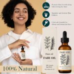 Fari Oil Hair Growth Oil, Organic Holistic Hair Oils for Men with Herbal Infusion Botanical Scalp, Pure Natural Plant-Based Formula, Daily Nourishment for Dry Scalp & Edges (2 PCS) - Image 3