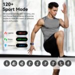 iBesi Smart Watches for Men Women, 1.83" HD Touchscreen Fitness Tracker with Bluetooth Calls, IP68 Waterproof, 120+ Sport Modes, 24/7 Heart Rate & Sleep Monitor for iPhone Android iOS (Blue) - Image 3
