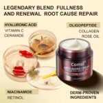 US-Made With 30% Active Ingredients,SGS Certified, Retinol Vitamin C Niacinamide, Ceramide,Oligopeptides,Anti-Aging Face Moisturizer for Face, Firming Skin Care,Neck & Upper Chest -1.7 fl.oz - Image 3