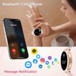 YMZ Smart Watch for Men Women, 1.27" HD Touchscreen Fitness Tracker, Bluetooth Calling, 100+ Sports Modes, Sleep Monitor, IP68 Waterproof, Compatible with Android & iOS - Image 3