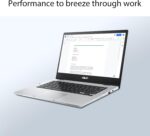 ASUS Chromebook Flip CX1 Convertible Laptop, 14" FHD NanoEdge 360-degree Touchscreen, Intel Celeron N4500 Processor, 128GB eMMC Storage, 8GB RAM, ChromeOS, Transparent Silver, CX1400FKA-AS88FT - Image 5