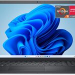 Dell 15 Laptop DC15255-15.6-inch FHD 120Hz Display, AMD Ryzen 5-7520U, 8GB LPDDR5 RAM, 512GB SSD, Radeon 610M Graphics, Windows 11 Home, Onsite Service - Carbon Black