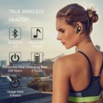 Bluetooth Headset, V5.0 Ultralight Wireless Headphone Cell Phone Earpiece with Mic Headsetcase,Volume Control, Handsfree Earbud,Compatible with Android/iPhone/Smartphones/Laptop - Image 3