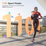 Smart Watch for Women, Answer/Make Call, 1.32'' AMOLED Ultra-Clear Screen Fitness Tracker with Heart Rate/Sleep/SpO2 Monitor, Smartwatch for iPhone/Samsung/Android, 110+ Sport Modes, 3ATM Waterproof - Image 5