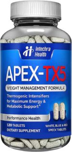 Weight Management Dietary Supplement 120 White Blue Red Speck Tablets Manufactured in the USA Highest Professional Quality