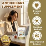 Five Seeds Supreme Oil, 300 Softgels | 5 in 1 Pumpkin Seed Oil, Pure Sea Buckthorn, Grape, Flax, Black Seeds | Cold Pressed, Supports Hair, Urinary, Bladder & Prostate Health - Image 4