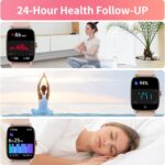 YMZ Smart Watch for Men Women, IP68 Waterproof, Bluetooth Calling, Fitness Tracker, Sleep Monitoring, 1.85'' DIY Dial, AI Built-in, 7 Days Battery, Compatible with Android & iOS - Image 6