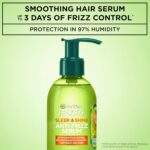 Garnier Fructis Sleek & Shine Anti-Frizz Serum for Frizzy, Dry Hair, Argan Oil, 5.1 Fl Oz, 1 Count (Packaging May Vary) - Image 2
