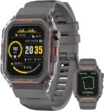Military Smart Watches Built-in GPS, 100+ Sport Modes for Men with, Smartwatch for Android Phones and iPhone, 1.75" HD Screen Bluetooth Call 24/7 Heart Rate/Sleep/Stress Monitor (Gray)