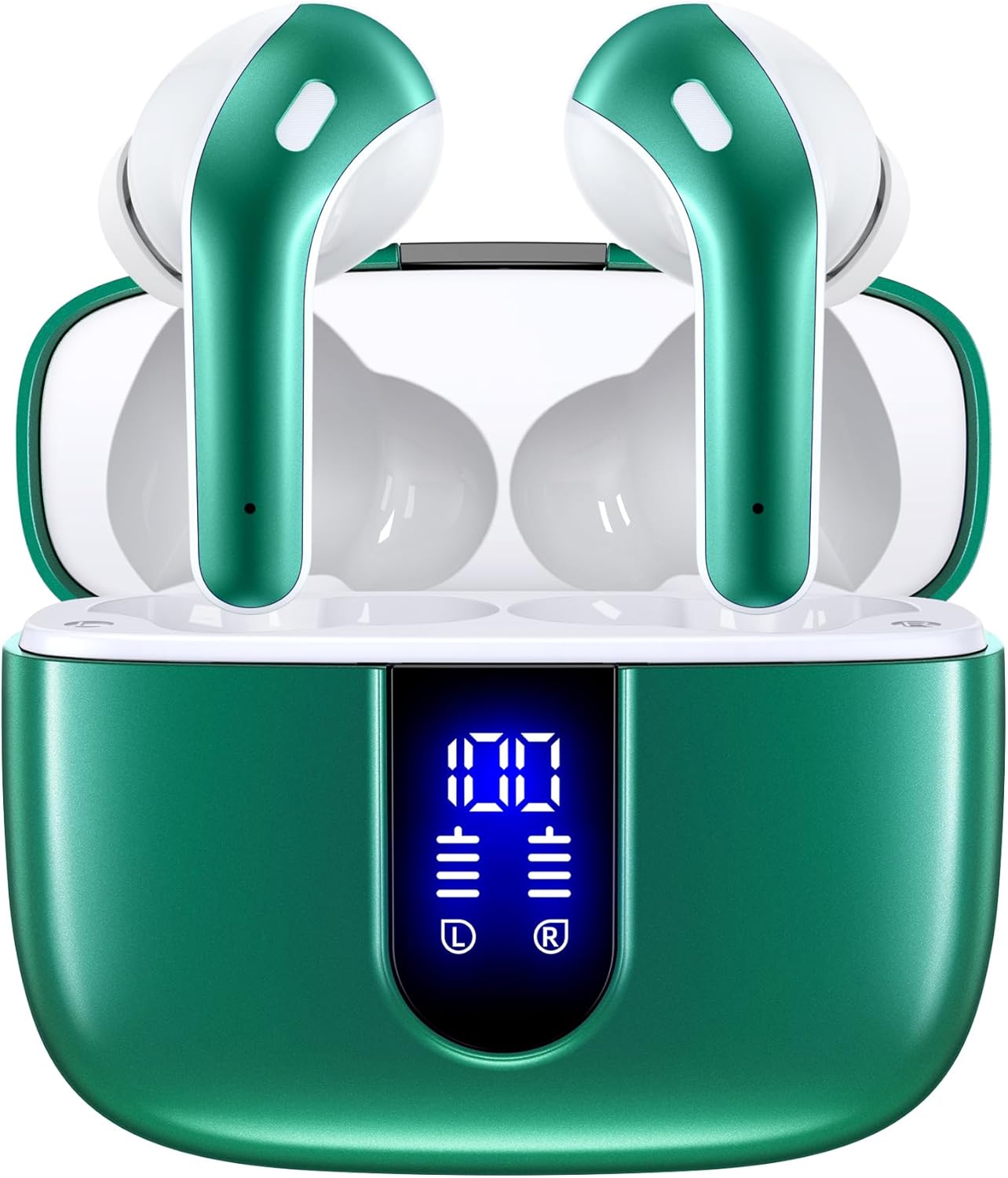 71vSnRHxpgL._AC_SL1500_.jpg TAGRY Bluetooth Headphones True Wireless Earbuds 60H Playback LED Power Display Earphones with Wireless Charging Case IPX5 Waterproof in-Ear Ear buds with Mic for TV Smart Phone Laptop Computer Sports - Image 1