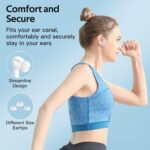 TAGRY Bluetooth Headphones True Wireless Earbuds 60H Playback LED Power Display Earphones with Wireless Charging Case IPX5 Waterproof in-Ear Ear buds with Mic for TV Smart Phone Laptop Computer Sports - Image 7