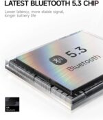 Picun B8 Bluetooth Headphones, 120H Playtime Headphone Wireless Bluetooth with 3 EQ Modes, Low Latency, Hands-Free Calls, Over Ear Headphones for Travel Home Office Cellphone PC Black - Image 6