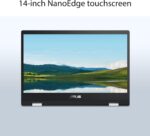 ASUS Chromebook Flip CX1 Convertible Laptop, 14" FHD NanoEdge 360-degree Touchscreen, Intel Celeron N4500 Processor, 128GB eMMC Storage, 8GB RAM, ChromeOS, Transparent Silver, CX1400FKA-AS88FT - Image 4