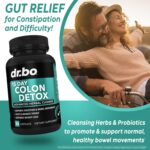Colon Cleanser Detox for Weight Flush - 15 Day Intestinal Cleanse Pills & Probiotic - Fast Natural Laxative for Constipation Relief - Bowel Movement Supplements for Stomach Bloating, Gut Loss Support - Image 3