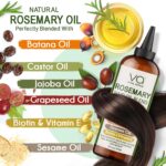 VITAL AFFAIR Blend Of Pure Rosemary Oil For Hair Growth With Castor, Batana, Jojoba Oil-Infused With Biotin & Vitamin E-Blend of Effective Hair Oils for Hair Growth-Strengthening Treatment 6 Fl Oz - Image 5
