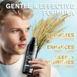 Natural Hair Growth Spray Serum for Men: Hair and Scalp Oil with Rosemary, Batana Oil, Rice Water, Castor Oil, Caffeine, Biotin - Effective Hair Thickening and Hair Loss Treatment for Men 60ml - Image 2