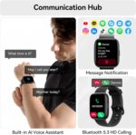 Smart Watch with Alexa Built-in, 1.83" HD Touchscreen Fitness Tracker with Bluetooth Calling, Fitness Watch with Heart Rate/Sleep Monitor, 120+ Sports Modes, IP68 Waterproof Smartwatch for Android iOS - Image 3