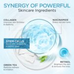 Collagen Face Cream with Stem Cells Retinol Hyaluronic Acid Niacinamide for All Skin Types - Anti-Aging Face Moisturizer with Airless Pump - Day & Night Cream for Wrinkles - Made in USA 1.7 Oz - Image 4