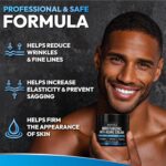 Mens Face Moisturizer Cream - Anti Aging & Wrinkle Repair - After Shave Lotion for Men with Collagen, Retinol, Peptides, Jojoba Oil - Age Facial Skin Care - Lightweight Day & Night Cream - 4.2 OZ - Image 4
