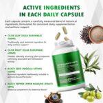 Olive Leaf & Olive Fruit 9,100mg with 60% Oleuropein & 60% Hydroxytyrosol – Plus Black Seed Oil & Black Pepper – 150 Capsules - Image 4