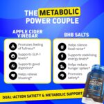 Herbtonics Apple Cider Vinegar + Keto BHB Capsules | GLP-1 Support for Appetite, Cravings & Weight Management | Metabolism Support with Satiety Support | 60 Capsules - 1 Month Supply - Image 5