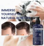 Biotion Hair Growth Shampoo for Men: Natural Thickening Shampoo with Tea Tree Oil Ginseng Mint for Hair Loss and Thinning Hair - 10.1 fl.oz, Dark Blue - Image 6