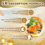 Five Seeds Supreme Oil, 300 Softgels | 5 in 1 Pumpkin Seed Oil, Pure Sea Buckthorn, Grape, Flax, Black Seeds | Cold Pressed, Supports Hair, Urinary, Bladder & Prostate Health - Image 3