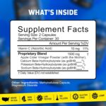 Herbtonics Apple Cider Vinegar + Keto BHB Capsules | GLP-1 Support for Appetite, Cravings & Weight Management | Metabolism Support with Satiety Support | 60 Capsules - 1 Month Supply - Image 8
