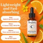 TruSkin Vitamin C Serum for Face – Anti Aging Face Serum with Hyaluronic Acid & Vitamin E – Brightening Formula for Improving Appearance of Dark Spots, Fine Lines & Wrinkles – All Skin Types, 1 fl oz - Image 5