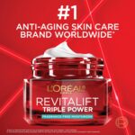 L'Oreal Paris Revitalift Triple Power Anti-Aging Face Moisturizer, Fragrance Free, Pro Retinol, Hyaluronic Acid & Vitamin C to Reduce Wrinkles, Firm & Brighten Skin, 2.55 Oz - Image 7