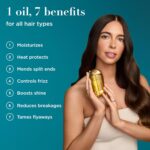 OGX Renewing + Argan Oil of Morocco, Cold-Pressed Argan Oil for Hair Penetrating Treatment & Shine, Moisturizing & Strengthening Silky Oil for All Hair Types, Paraben & Sulfate Free, 3.3 fl oz | Renewing, Moisturizing, Strengthening, Silky Oil, All Hair Types, Paraben-Free - Image 2