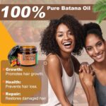 Batana Oil for Hair Growth Dr Sebi, 100% Raw Organic Batana Hair Mask from Honduras, Wild Growth Hair Oil, Scalp Oil Promotes Hair Thickness, Prevents Loss for Men & Women, 2 fl oz - Image 2