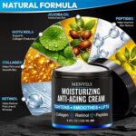 Mens Face Moisturizer Cream - Anti Aging & Wrinkle Repair - After Shave Lotion for Men with Collagen, Retinol, Peptides, Jojoba Oil - Age Facial Skin Care - Lightweight Day & Night Cream - 4.2 OZ - Image 3