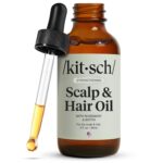 Kitsch Rosemary Oil for Hair Growth – Pre-Wash Hair Oil with Castor, Biotin, Jojoba – Hair Care, Adds Shine, Strengthens Roots, Scalp Treatment | Ideal Gifts for Women – Lavender Scent, 60mL