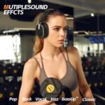 Hybrid Active Noise Cancelling Bluetooth Headphones,Bluetooth 6.0 Over Ear Wireless Headphones with 60H Playtime, Hi-Res Audio, Deep Bass, Memory Foam Ear Cups for Home Office Travel Black - Image 8