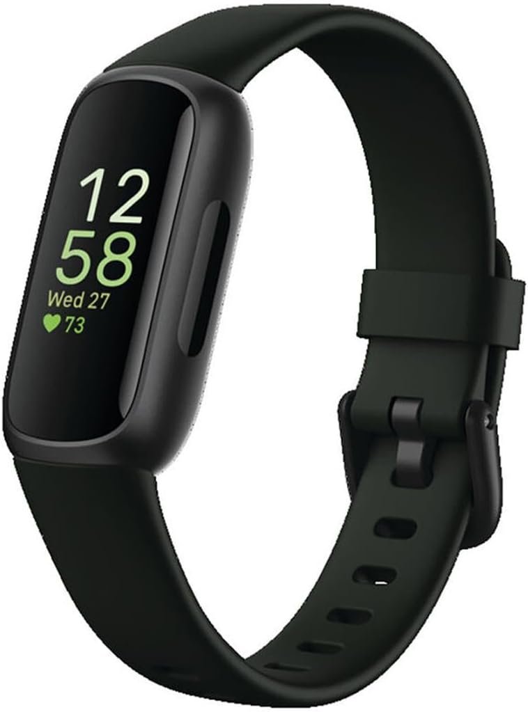 51CtRquteL._AC_SL1200_.jpg Fitbit Inspire 3 Health &-Fitness-Tracker with Stress Management, Workout Intensity, Sleep Tracking, 24/7 Heart Rate and more, Midnight Zen/Black One Size (S & L Bands Included) - Image 1