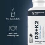 Transparent Labs Vitamin D3 K2 - Vitamin D & K2 Vitamin Supplement for Men & Women, Vegan-Friendly D3K2 5000 IU Supplements to Support Bone, Immune, and Overall Health - K2 D3 60 Capsules - Image 6