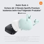 XIAOMI Redmi Buds 6 (Global Version) TWS Earphone, 49dB Active Noise Cancellation Headset, Built-in immersive 360°Surround Sound, 42 Hours Long Battery Life, Type-C Bluetooth 5.4 (Coral Green) - Image 10