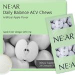 NE:AR Daily Balance ACV Chews – 1,530mg Apple Cider Vinegar – 10 Synergistic Ingredients & 10% Total Acidity – Candy-Like K-Chewables for Daily Digestive & Beauty Support – Green Apple Flavor