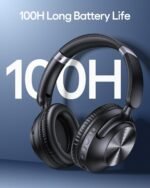 TAGRY Hybrid Active Noise Cancelling Headphones 100H Playtime Wireless Over Ear Bluetooth Headphone with Fast Charging Hi-Res Audio Comfort Earcups Headsets for Travel Home Office Phone PC Black - Image 3